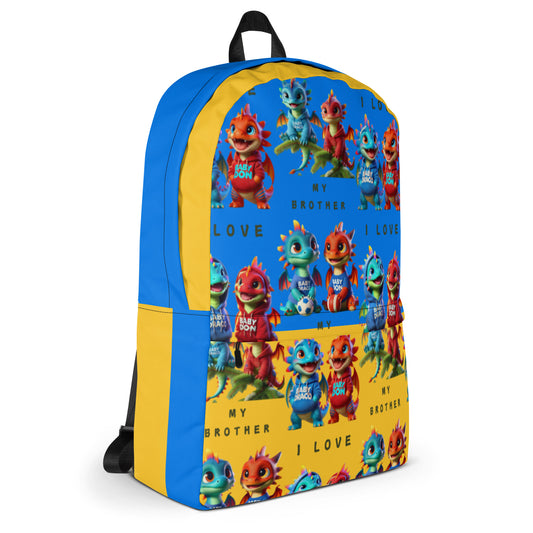 Draco & Friends "Love My Brother" Backpack – Carry Connection Wherever You Go
