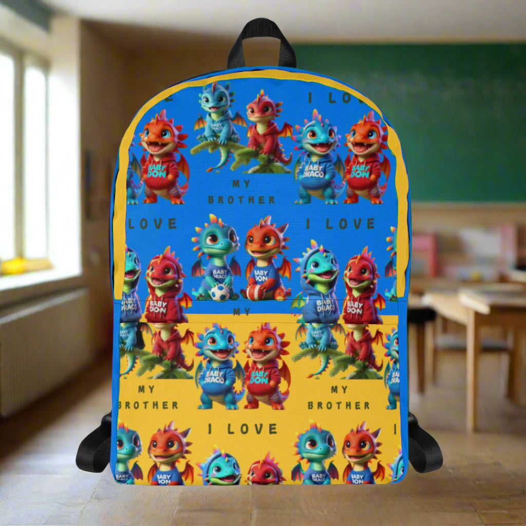 Draco & Friends "Love My Brother" Backpack – Carry Connection Wherever You Go