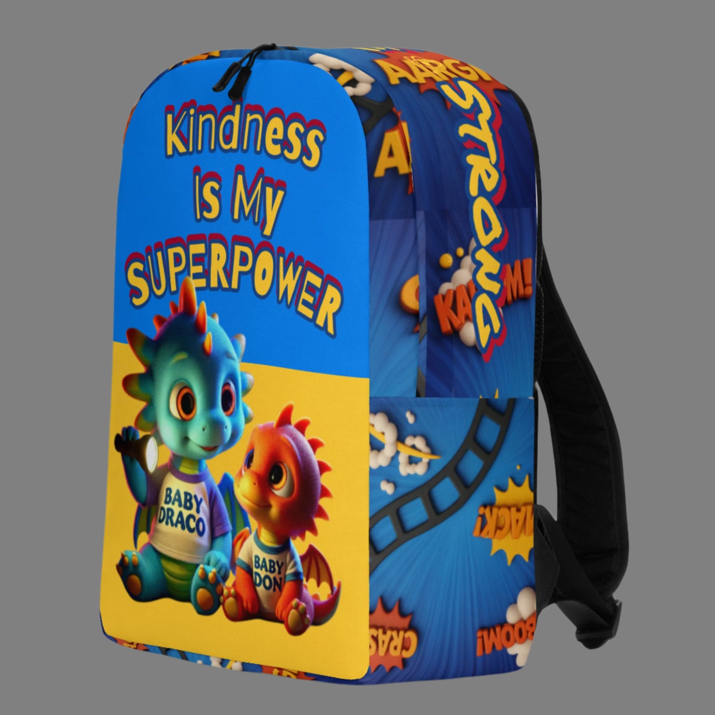 "Kindness Is My Superpower" Minimalist Backpack-Little Legends Edition