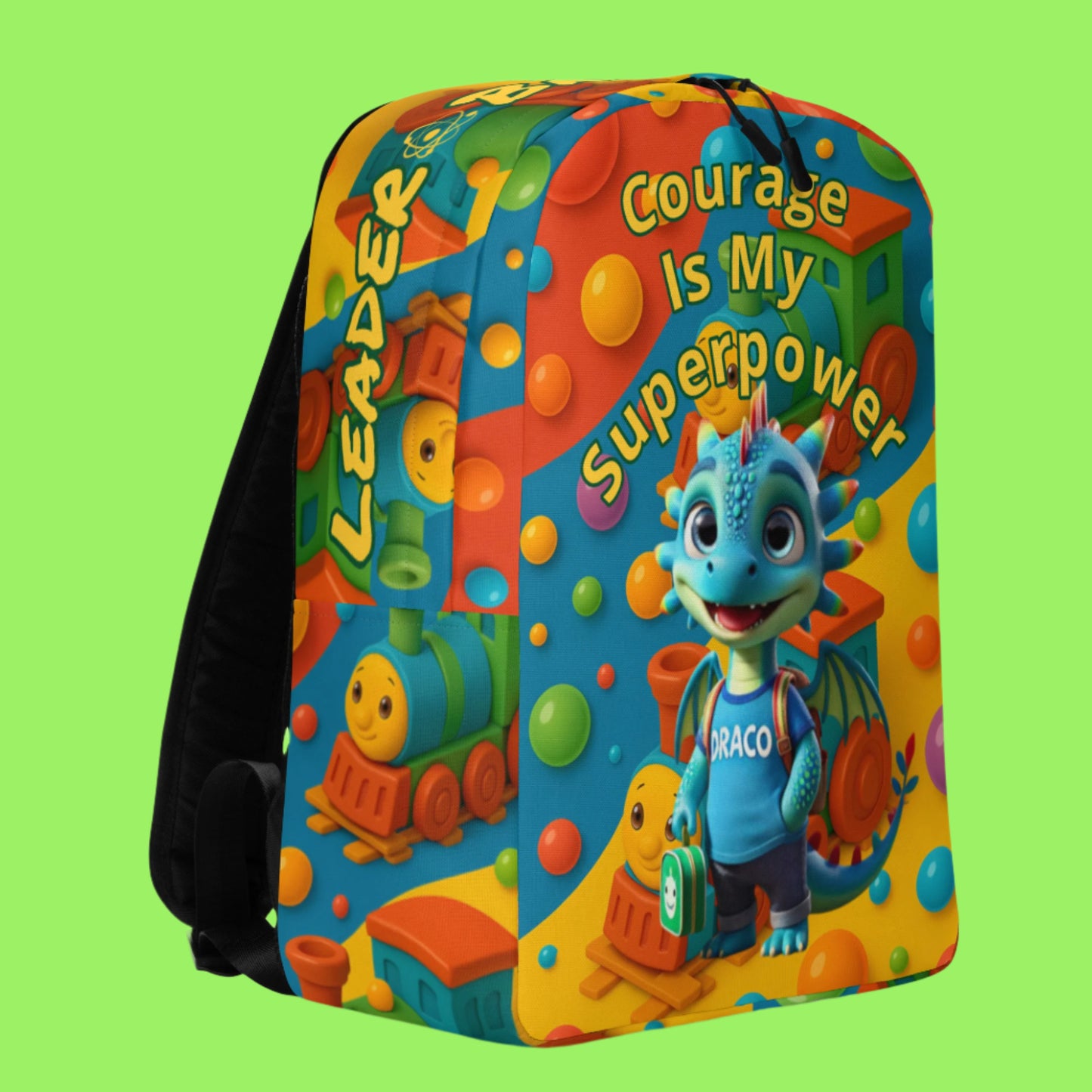"Courage Is My Superpower" Minimalist Backpack-Little Legends Edition