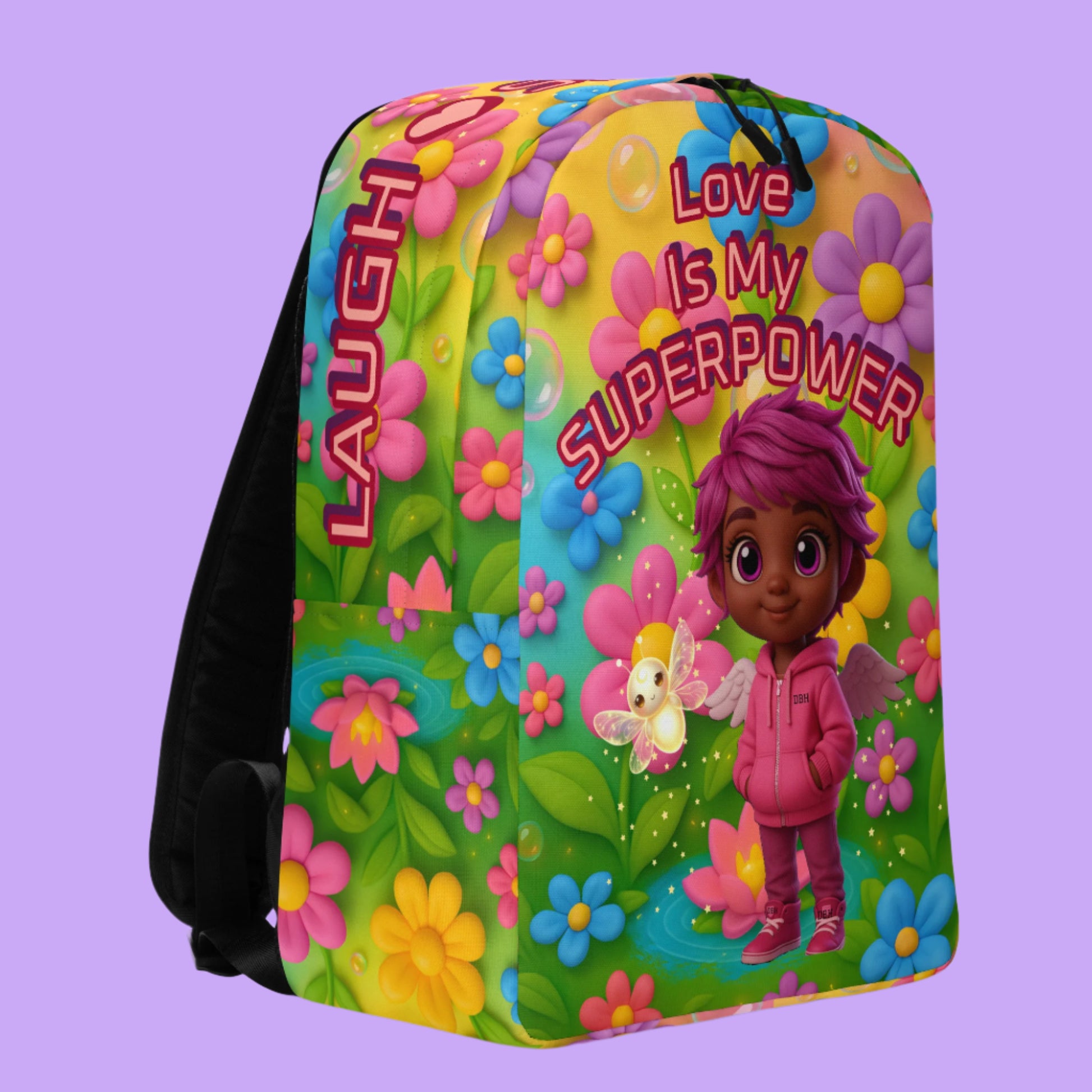 "Love Is My Superpower" Minimalist Backpack-Little Legends Edition ...