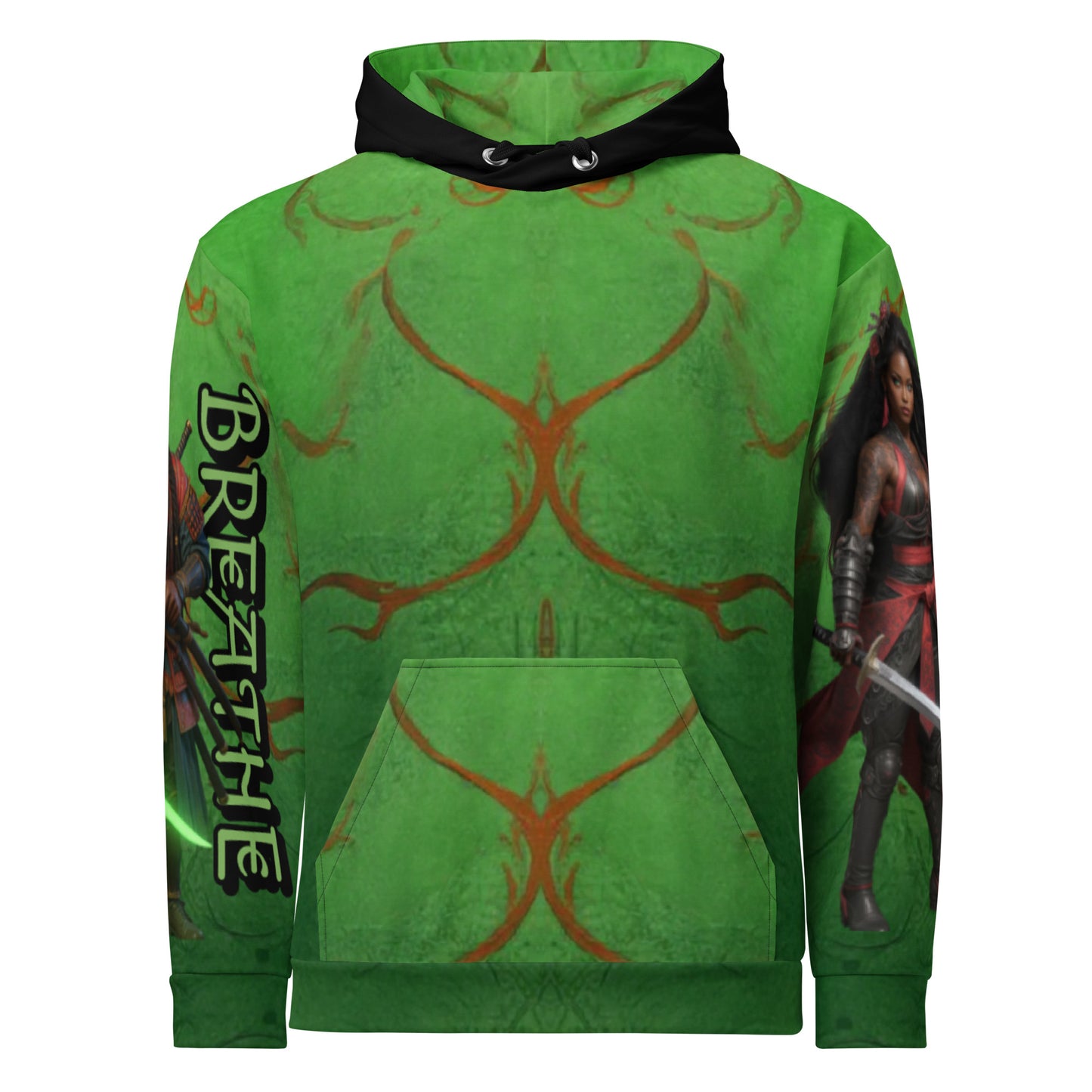 “BREATHE” Warrior & Dragon Hoodie