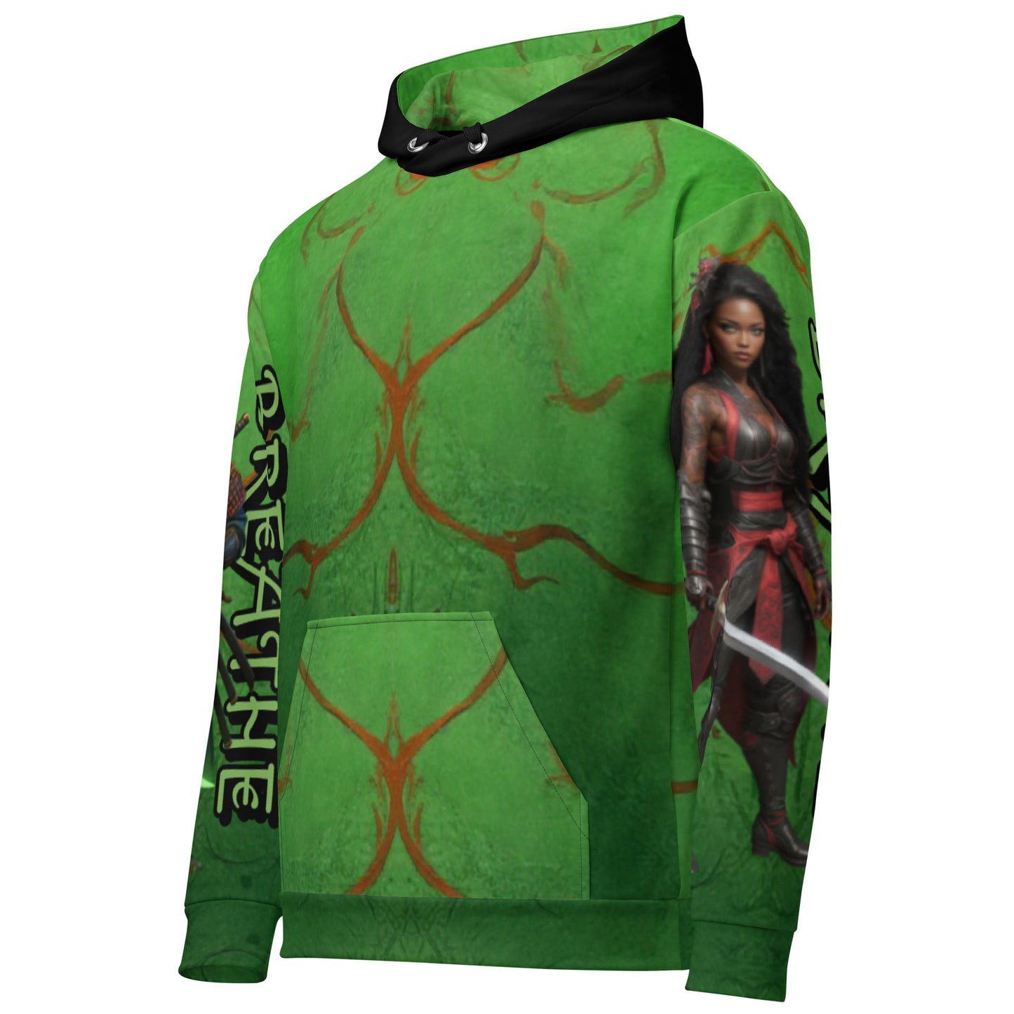 “BREATHE” Warrior & Dragon Hoodie