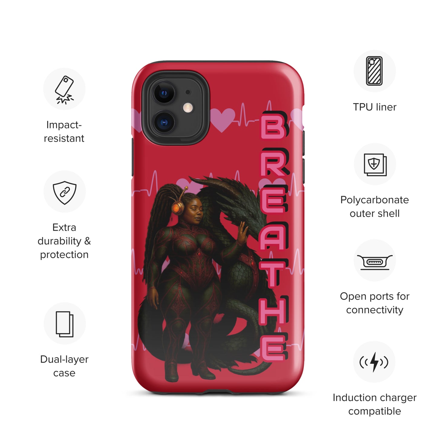 "BREATHE" Tough Case for iPhone®